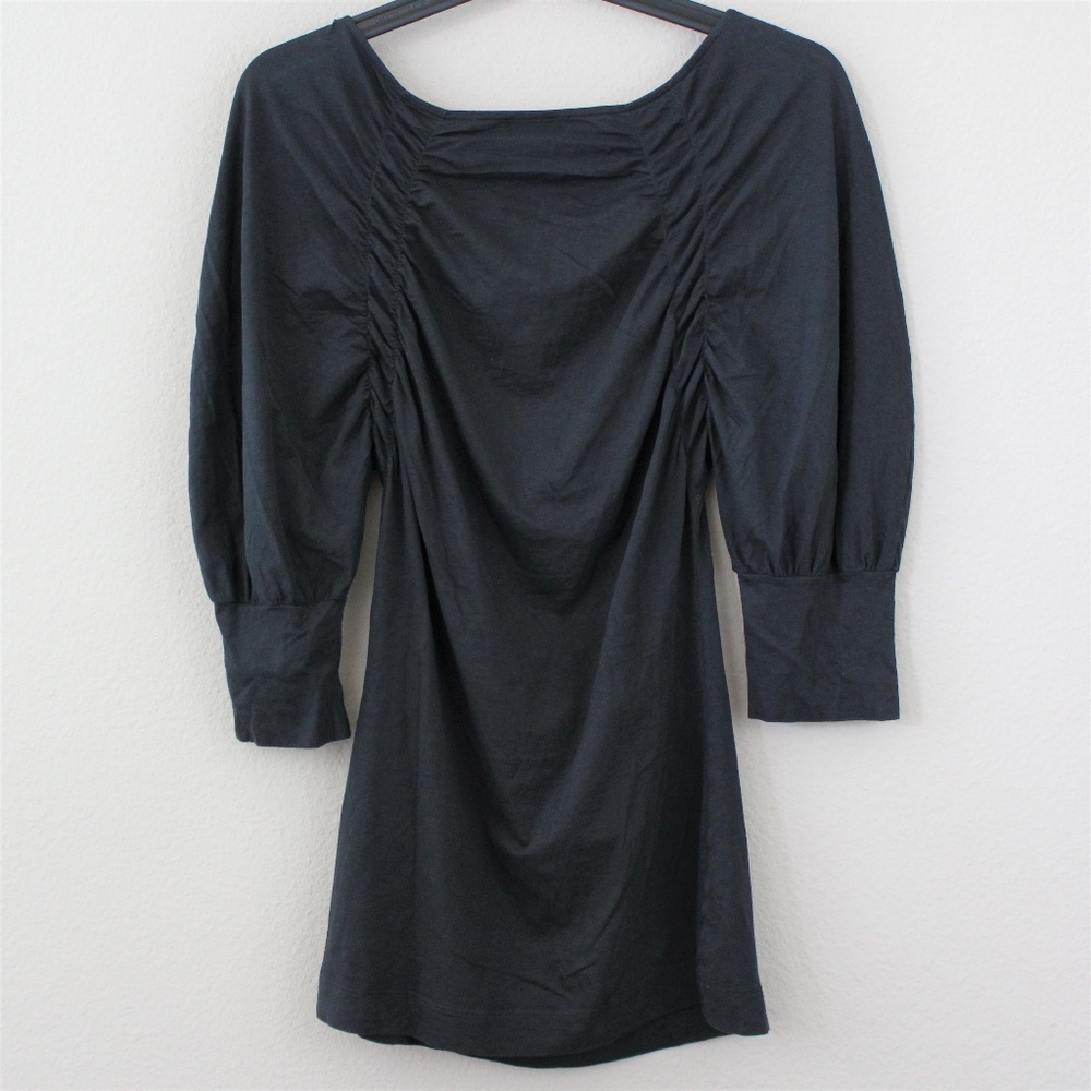 THEORY Spandex Stretchy Ruffled Top Small T79 - Picture 6 of 6